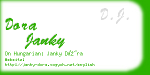 dora janky business card